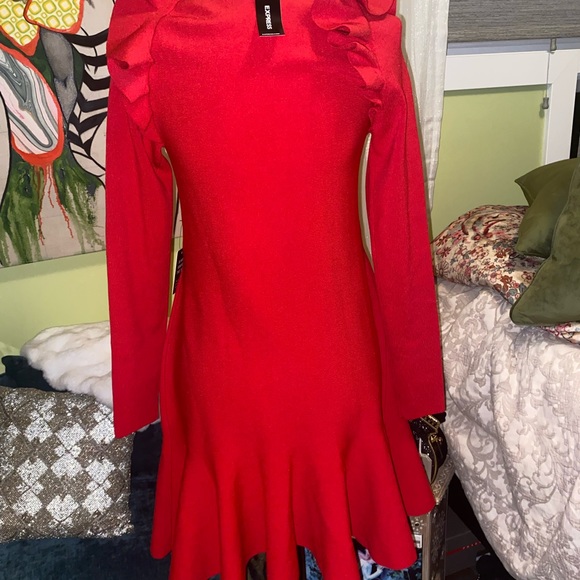 Red Cocktail Dress - Picture 3 of 3